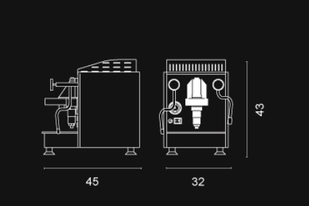 design espresso eroica lever 2l bw